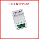 Tenergy TN156 4-BAY Compact Aa/aaa Nimh Nicd Lcd Battery Charger, Ideal. Fixed Price $38.77.