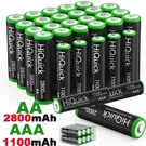 Hiquick Aaa 2800MAH 1100MAH Nimh Rechargeable Batteries 1.2V Lot. Fixed Price $7.69.