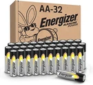 Energizer Aa Batteries, Power Double Battery Alkaline, 32 Count. Fixed Price $19.95.
