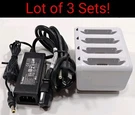 Of 3 Motorola Symbol SACMC40XX-4, 4-SLOT Charging Cradle- W/ Power. Fixed Price $59.99.