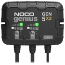 Noco GEN5X2 Genius 2-BANK 10A (5A/BANK) 12V Onboard Battery Charger. Fixed Price $115.00.