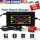 12V 6A Auto Fast Smart Lead-acid Gel Battery Charger For Car Motorcycle Lcd. Fixed Price $14.23.