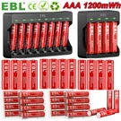 Ebl Triple A,double Rechargeable Lithium Li-ion Batteries 1.5V / Charger Lot. Fixed Price $79.89.