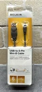 Belkin Charging Cable F3U155-06 USB-TO-5-PIN Mini-b. Fixed Price $7.50.