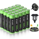 Kruta 20-PACK Rechargeable Aa Batteries Pre-charged, 1600MAH Nimh.... Fixed Price $34.74.