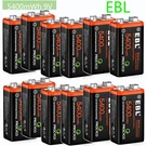 Ebl Rechargeable Batteries Volt Li-ion Usb 5400MWH Lithium Battery Lot. Fixed Price $98.59.