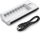 Ebl Aaa Battery Charger 8 Bay Individual Nimh Nicd Fast Charging Ac Plug. Fixed Price $19.99.