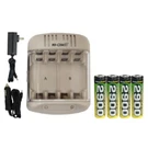 Powerex MH-C204GT Aa/aaa Smart Charger & Nimh Accupower Batteries (2900MAH). Fixed Price $43.69.