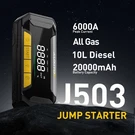 Auxito Jump Starter 6000A Peak Car Super Safe 12V Box, Auto Batter. Fixed Price $94.99.