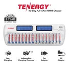 Tenergy TN438 16-BAY Aa/aaa Nimh/nicd Lcd Intelligent Smart Battery Charger. Fixed Price $57.99.