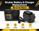 Stryker Power Pro Xt Li-ion Replacement Battery & Charger New Fast Free Ship. Fixed Price $299.99.