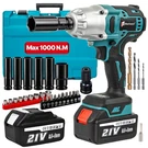 21V 1/2" Brushless Cordless High Torque Drill Driver Impact Wrench Battery 10. Fixed Price $75.99.