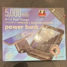 Power To Go 5000MAH Magnetic Wireless Solar Bank Usb-c 15W Fast Charging. Fixed Price $24.70.