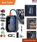 Innovative Portable Tire Inflator Air Compressor - 150 Psi Power & Gauge Display. Fixed Price $34.99.