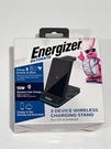 Energizer Ultimate 15W 3-IN-1 Wireless Charging Stand Black Open Box. Fixed Price $11.96.
