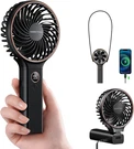 Handheld Portable Fan, 5000MAH Rechargeable Battery, 6 Speed Wind, Led Digital. Fixed Price $16.99.