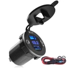 Universal 12V USB3.0 Fast Car Charger Blue Led Display Volt Meter Waterproof. Fixed Price $16.19.