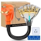 Nilight 30 Amp To 110V Rv Adapter Cord 15A Distribution. Fixed Price $24.99.