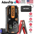 Adoretrip 6250A Car Jump Starter Protable Power Bank Battery Booster 12V. Fixed Price $79.99.