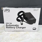 Upg 24V 2.0A Sla/agm Battery Charger With 3-PIN Xlr 24BC2000T-4 71696 S31055. Fixed Price $69.99.