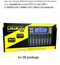 Liitokala LII-S8 Bank Battery Charger + 9V Aaa Li-on, Nimh, Nicd. Fixed Price $38.00.