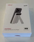 Iwalk Mag-x Magnetic Wireless Power Bank Stand, 5000MAH Portable Charger, White. Fixed Price $20.99.