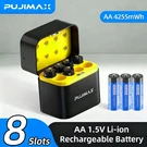 Pujimax Aa Rechargeable 8-PACK 1.5V 4255MWH + Usb-c Smart Charger 3H Fast 0V Fix. Fixed Price $28.51.