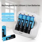 1.5V Usb Rechargeable Aa Lithium Battery 3500MWH Li-ion Batteries Charger Lot. Fixed Price $29.60.