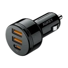 Aukey CC-Y16 36W 3-PORT Car Charger With Pd 3.0 , Black. Fixed Price $21.99.