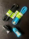 Hottips Charging 3' Cable And Car Charger Plug. Fixed Price $5.00.