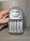 Energizer Aa/aaa Nimh Battery Charger CHVC2 Silver Mains 4 Slot. Fixed Price $8.00.