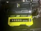 Ryobi 40V, 6AH Battery High Capacity W/charger. Fixed Price $88.95.