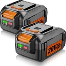 2X 6.0AH Li-ion Battery For Worx 20V WA3520 WA3525 WG151S WG155S WG251S WG255S. Fixed Price $49.99.