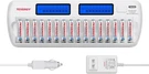 TN438 16-SLOT Smart Battery Charger For Aa/aaa Nimh/nicd Lcd Display + Premiu. Fixed Price $67.06.