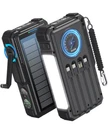 Blavor Solar Power Bank With Hand Crank 4 Cables, 20000MAH Wireless Portable. Fixed Price $179.96.