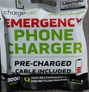 Chargetab Emergency Mains Charger Lightning 3000MAH For Phone Charging. Fixed Price $12.99.