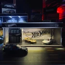 Diorama 64:1 Scale Hotwheels Shop Parking Garage Display With Led Handmade. Fixed Price $48.80.