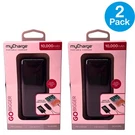 Mycharge Go Bigger Portable Charger 10000MAH 2 Pack New. Fixed Price $25.00.