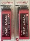 2PK Venom 7.4V 5000MAH 100C 2S Lipo Battery For 1/10 And 1/8 Rc Cars New 15099. Fixed Price $44.97.