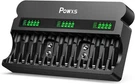 Powxs Rechargeable Aaa 9V Battery Charger With 1800MA High-speed, 12 Black. Fixed Price $40.29.