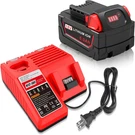 18V 6AH Battery And N12-18C Dual Port Charger Set For Milwaukee Tools MK-12. Fixed Price $77.61.