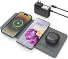 Zealsound Triple Wireless Charger,charging Pad,ultra Slim Fast 3X10W Gray. Fixed Price $66.49.