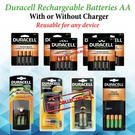 Aa Duracell Rechargeable Batteries Ni-mh With Or W/o Fast Charger Lot Reusable. Fixed Price $69.83.
