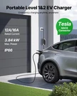 Vevor Portable 16A Tesla Charger 25FT Cable 120V-240V Nema 6-20P. Fixed Price $138.99.