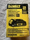 Dewalt 20 V Oil Resistant Lithium Battery Two Amp Hours With Fuel Gauge. Fixed Price $105.00.