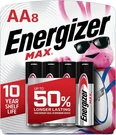Energizer Aa Batteries, Max Double Battery Alkaline, 8 Count. Fixed Price $10.97.