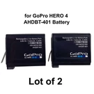2 Pack Genuine Oem AHDBT-401 Battery For Gopro (3.8V 1160MAH 4.4WH). Fixed Price $17.80.