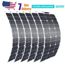 600 Watts Solar Panel Kit Flexible Home Battery Charger Energy Controller System. Fixed Price $487.97.