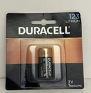 Duracell DL123 3-VOLT Lithium Photo Power Battery CR123A Count. Fixed Price $11.39.