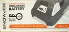 Snow Joe And Sun 24VBAT-LTE Ecosharp Lite Lithium-ion Battery -.... Fixed Price $42.19.